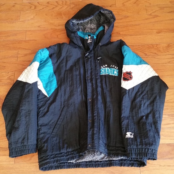 STARTER Other - San Jose Sharks NHL Starter Zip Up Puff Jacket